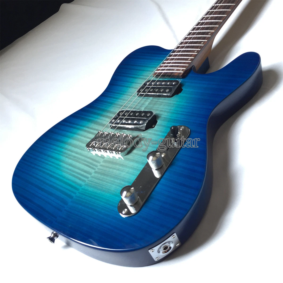 Blue sunburst guitar deals
