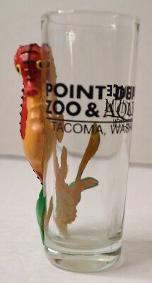 POINT DEFIANCE ZOO & AQUARIUM 3D SEA HORSE TALL SHOT GLASS