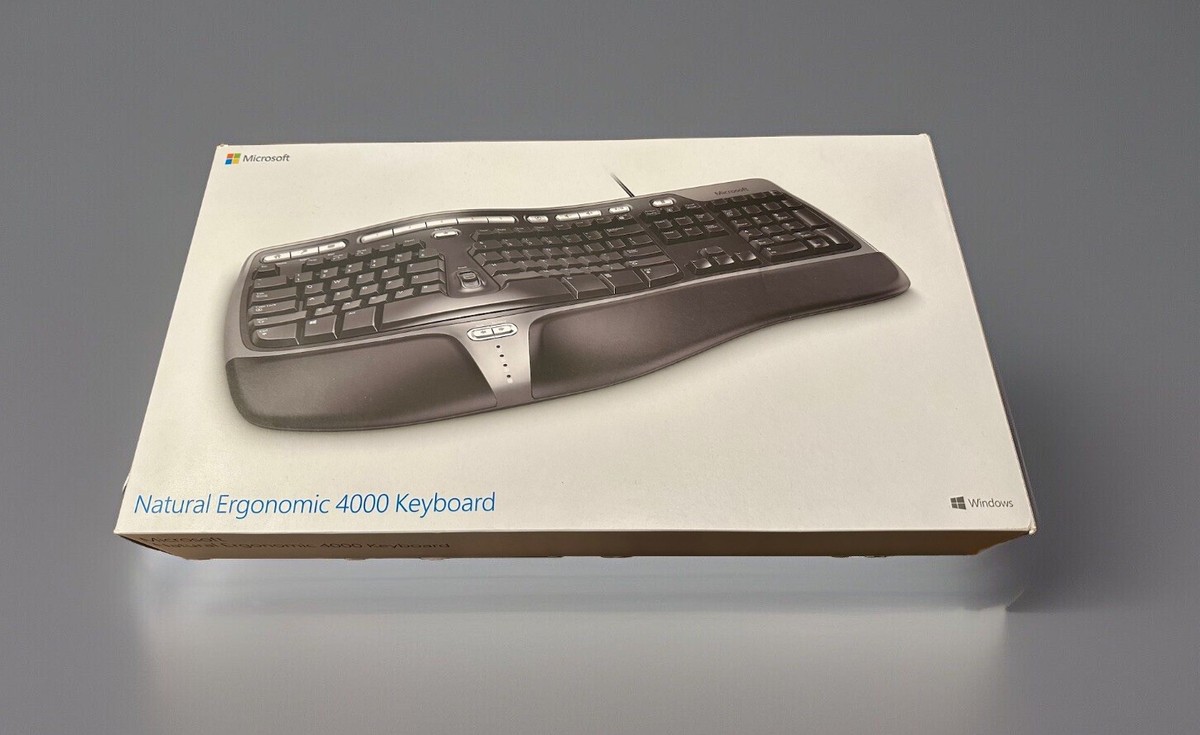 Microsoft Natural Ergonomic 4000 Keyboard B2M-00012 NEW in Sealed