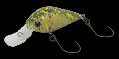11248) NORIES Meet 29DR-F 1.8g Wide Range Trout Crankbait #408M Green Diablo