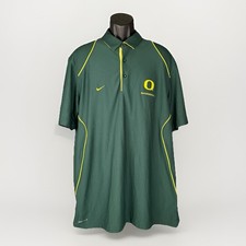 Oregon Ducks Baseball Nike Legacy 2010 Team Issued Dri-Fit Green Polo Size L