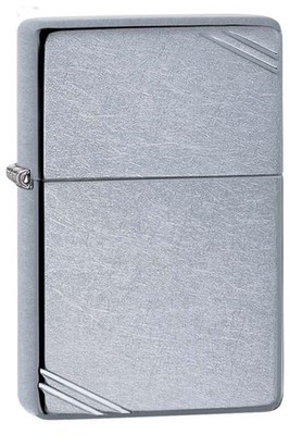 ZIPPO - BENZIN - FEUERZEUG - VINTAGE STREET CHROME 60001317 - NEU!