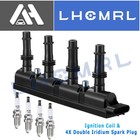 1 Ignition Coil Pack UF669 and 4 Spark Plugs For 2015-2019 Chevy Trax 1.4L L4