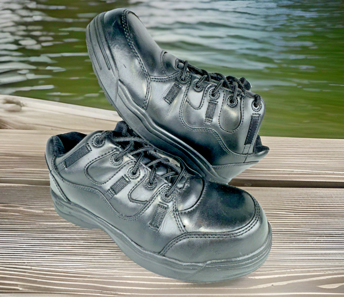 Worx Red Wing Oxford Safety Shoes Men 10.5 M Non-Metallic Toe Black 6550 Red Wing Shoes M Black Casual Shoes for Men for sale | eBay main image 2