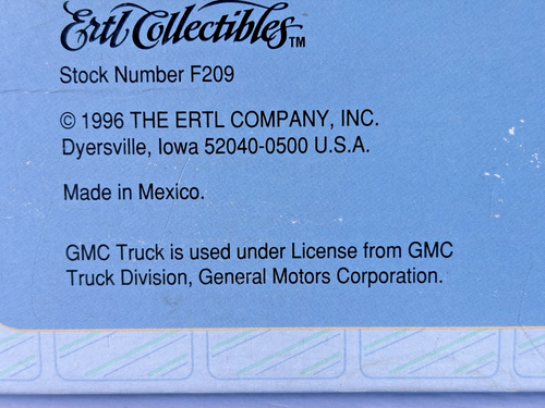 SNAP ON TOOLS 1951 PRESSOFUSO GMC PANNELLO CAMION COIN BANK ERTL 1996 ECCELLENTE - Foto 10 di 13