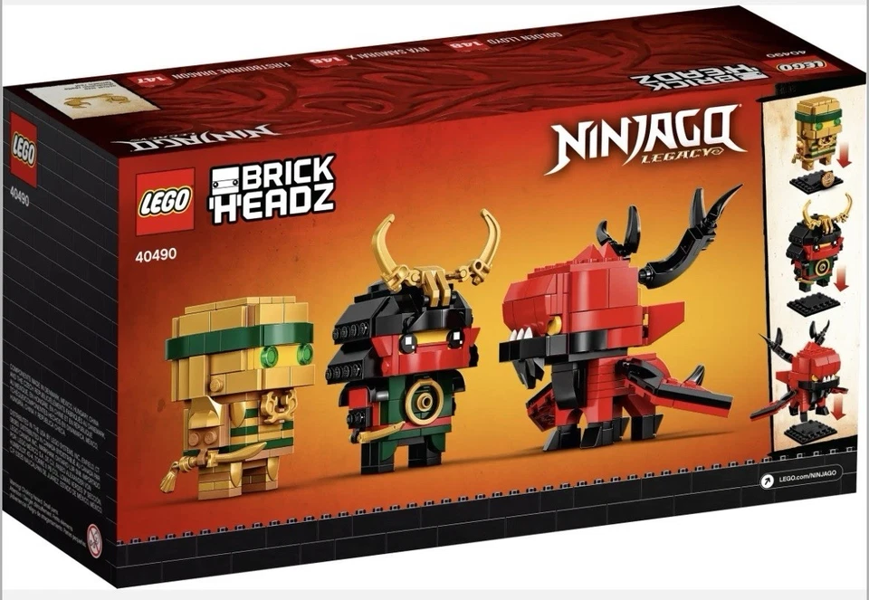 Lego 40490 Ninjago 10 Aniversario Brick Headz - Nuevo Precintado Retirado Foto 2 de 3