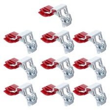 10Pcs Durable Red Plastic Kitchen Mounting Clips for Sink Installation