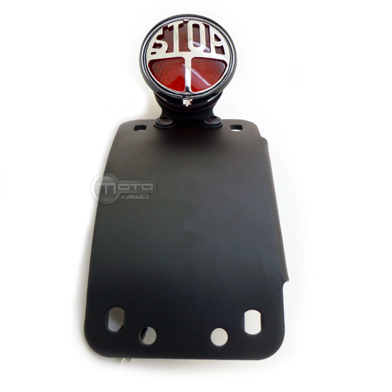 Support de plaque d'immatriculation avec feu Stop arrière LED amovible
