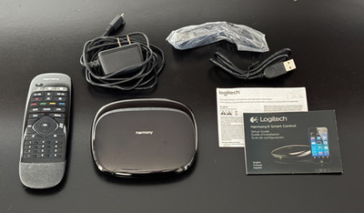 Logitech Harmony Smart Control Hub + Remote | Complete w/ Accessories