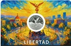 2026 Mexico Libertad Tribute 3 Gram .999 Silver PROOF Art Medal in card