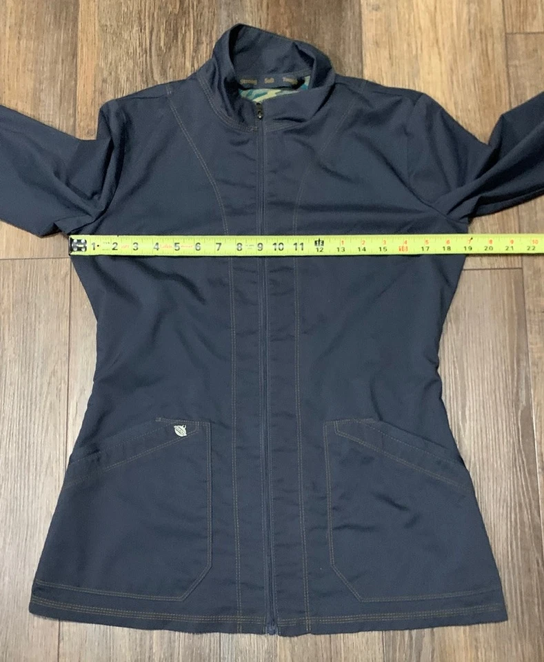 Dickies Warm-up Jacket Women’s S DK302 Pewter Scrub Poly Rayon - Image 4 of 4