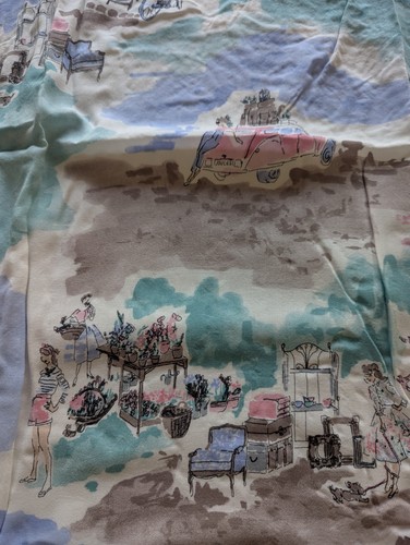 Joules Joy French Market Relaxed Fit Short Sleeve Top UK 16 White Blue Floaty - Picture 13 of 14