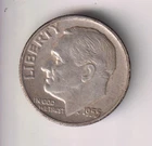 1955-D 10¢ DIME 90% SILVER TEN CENTS DENVER MINT UNITED STATES OF AMERICA USA