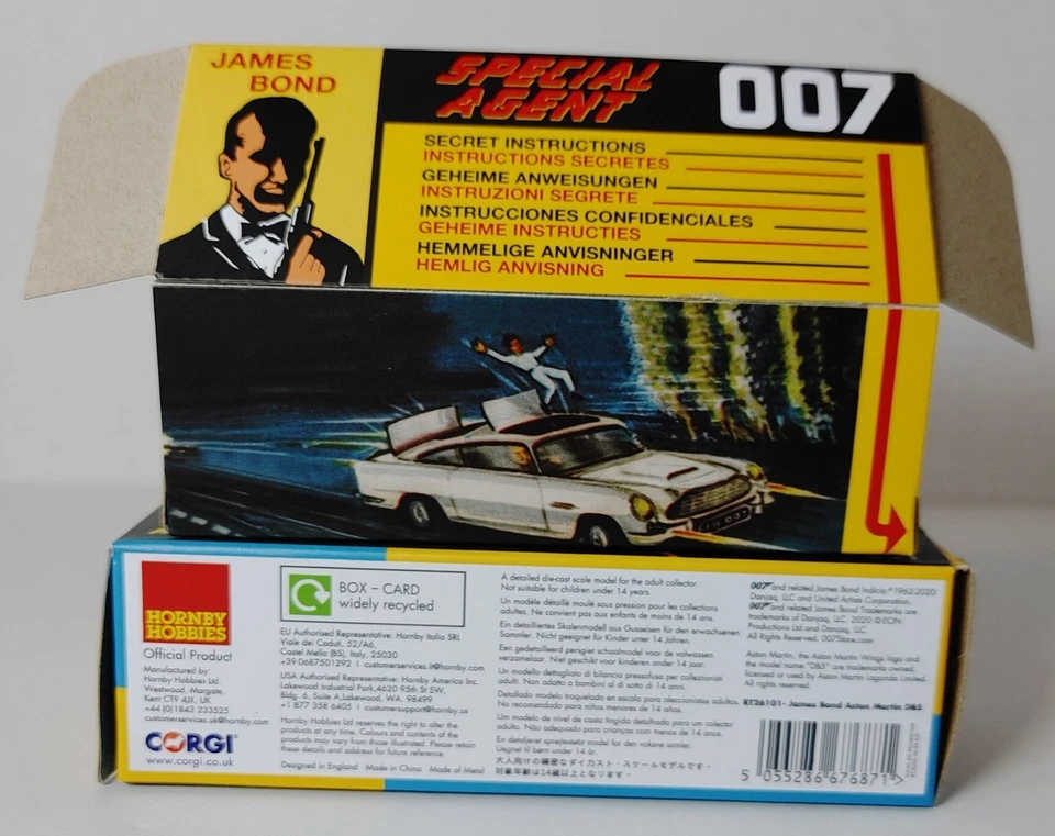 Corgi 261 James Bond 007 Aston Martin DB5 1966   - Image 4 of 4