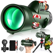 40X60 Monocular Telescope, High Power Monocular for Adults with Adapter Tripo...
