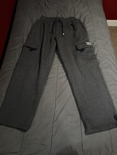 Charcoal Men  s Pro Club Cargo Sweatpants - Size Small