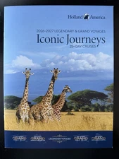 2026-27 Holland America Line HAL Cruise Ship Iconic Journeys Brochure, 22 Pgs