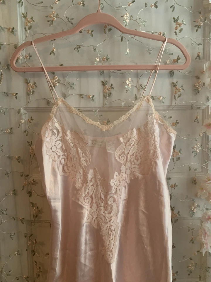 Vestido Vintage Victoria’s Secret Rosa Sin Mangas Coqueta Balletcore Talla S Foto 2 de 4