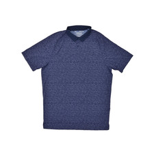 Under Armour Iso-Chill Golf Polo Shirt Men Sz S Blue Speckled Pattern Short Slee