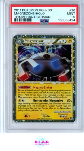 MAGNEZONE HOLO POKEMON GER HEARTGOLD & SOULSILVER TRIUMPHANT 2011 96 PSA 9
