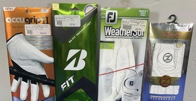 Golf Glove Lot of 4 - His & Hers Set - FootJoy, Bridgestone, Zero Friction - New