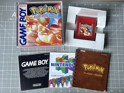 Sehr guter Zustand mit Acryl Case Nintendo Gameboy Pokemon Rot komplett in Box Boxed CIB