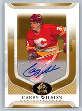 2020-21 SP Signature Edition Legends Gold Spectrum Foil Autographs Carey Wilson