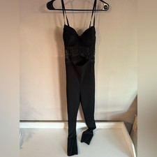 Elegant Black Lace Bodysuit