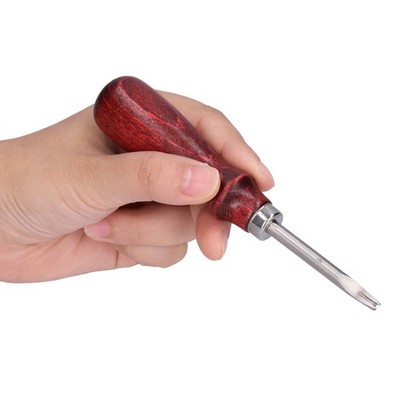3x Leather Edger Professional Trimming Working Kit With Wooden Handle SET