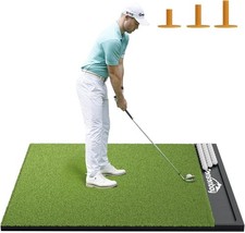 Integrated 5X4Ft 6X4Ft Golf Mat with Ball Tray, Thickening Golf Mats Practice