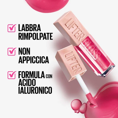 MAYBELLINE NEW YORK Maybelline Lifter Gloss Labbra rimpolpate e idratate a lungo