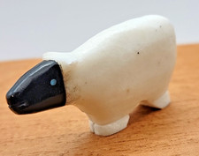 Zuni Fetish Native American White Faced Sheep lamb (Tim Lementino)