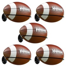 Wall Mounted Football Holders, 5 Pcs Rugby Display Racks with Expansion Screw...
