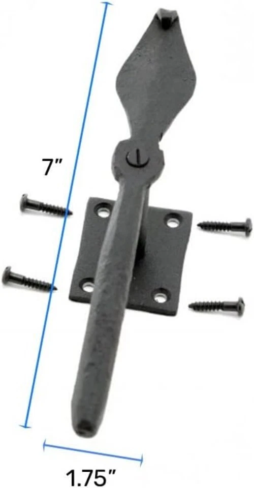 Clásico Perro Cuchara Perro Hierro Forjado Negro - Paquete de 6 para Hogares de Estilo Colonial Foto 4 de 4