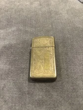 Vintage Slim Brass Venetian Zippo Windproof Lighter Not Engraved