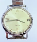 TIMEX MARLIN ELECTRIC 35MM MENS VINTAGE WRIST WATCH - RUNS  -DATE - WEST GERMANY