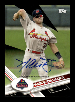2017 Topps Pro Debut Harrison Bader #163 Autograph Black 1/1