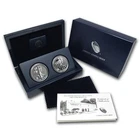 2013 American Eagle West Point 2 Coin Proof & Enhanced Silver Set with Box & COA