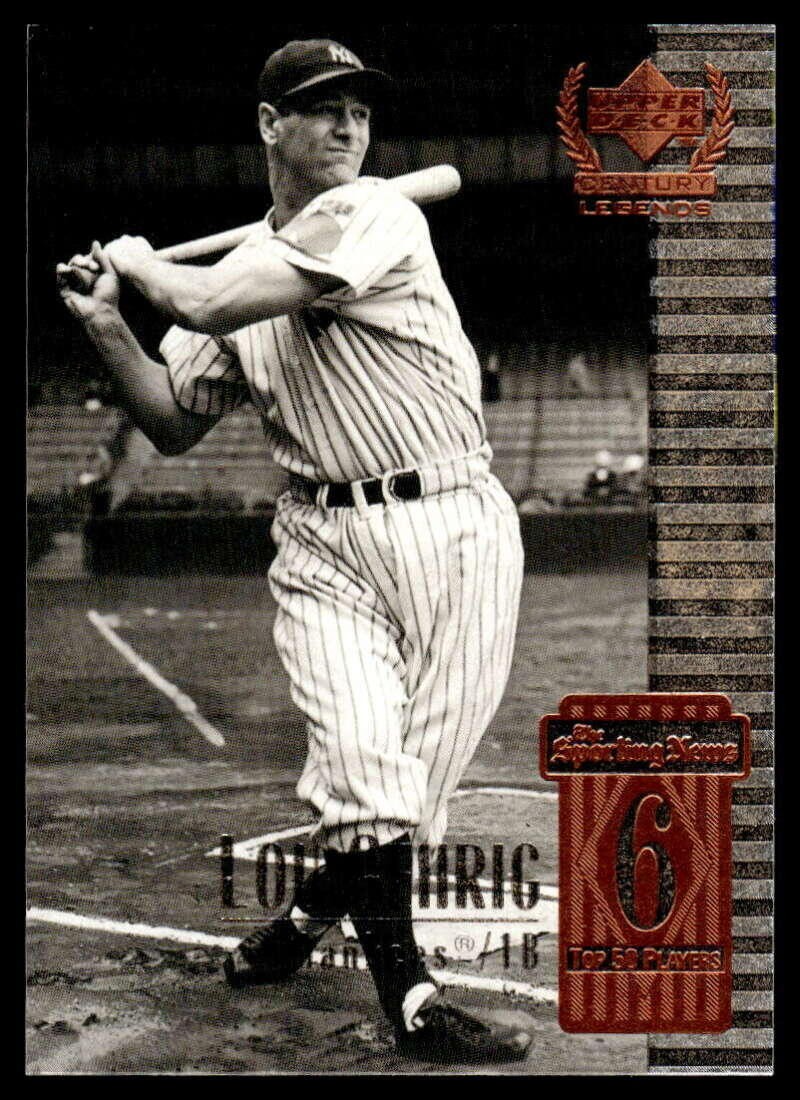 1999 Upper Deck Century Legends Baseball - Pick A Card