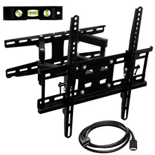 Mount-It! Full Motion TV Wall Mount | Stable Dual Arm Articulating Bracket fo...