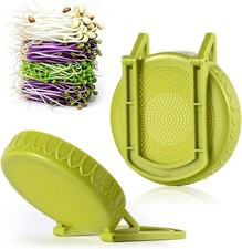 Sprouting Lids with Stand for Wide Mouth Mason Jars, Seed Germination Kit