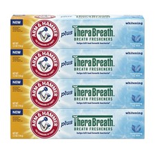 Arm & Hammer Plus TheraBreath Toothpaste Icy Mint 5.5 oz (Lot of 4) 1.23 per gallon