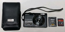 Nikon COOLPIX S570 12.0MP Digital Camera TESTED No Charger