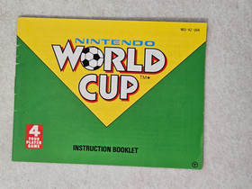 ORIGINAL NINTENDO NES WORLD CUP SOCCER GAME CARTRIDGE WITH MANUAL TESTED