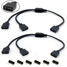 ARGB Splitter Cable, 1-to-2 Female to 5V 3 Pi...
