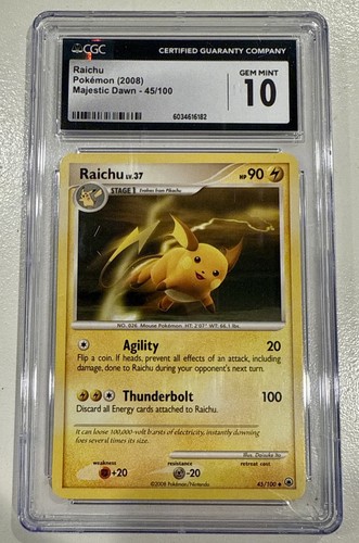 Raichu graded CGC 10 for sale on eBay