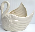 Vintage Royal Haeger Pottery Vase Planter Swan White 6" Tall
