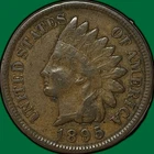 1895 Indian Head Cent Choice Very Fine VF+ Coin #34182