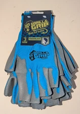 Gorilla Grip Never Slip One Size Gloves - 3 Pack, No Latex or Rubber