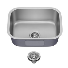 Kraus KBU12 Premier 23  Undermount Single Bowl 18-Gauge Stainless - Stainless